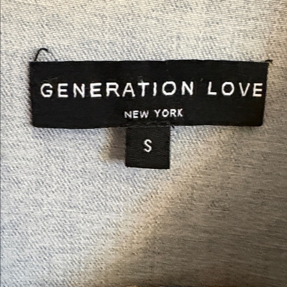 Generation Love Light Blue Denim Jacket, Small - Picture 3 of 6
